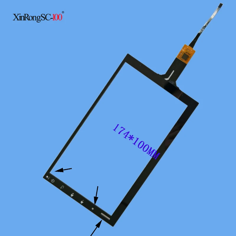 

New 7 inch for YDT8064-D Touch Screen panel digitizer glass gps car 175mm*100mm TPC0013-V02 TPC002 175*100MM