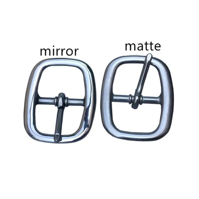 2pcs Stainless Steel Buckle 30mm Mirror Strap Buckles  Matte Bag Halter Bridle Pin Buckle 33mm 40mm