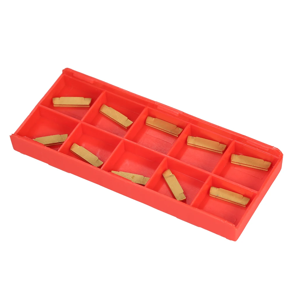 10pcs/box Carbide Inserts MGMN200-G 2mm Width Carbide Inserts for MGEHR/MGIVR Lathe Grooving Cut-Off Tool CNC Tool