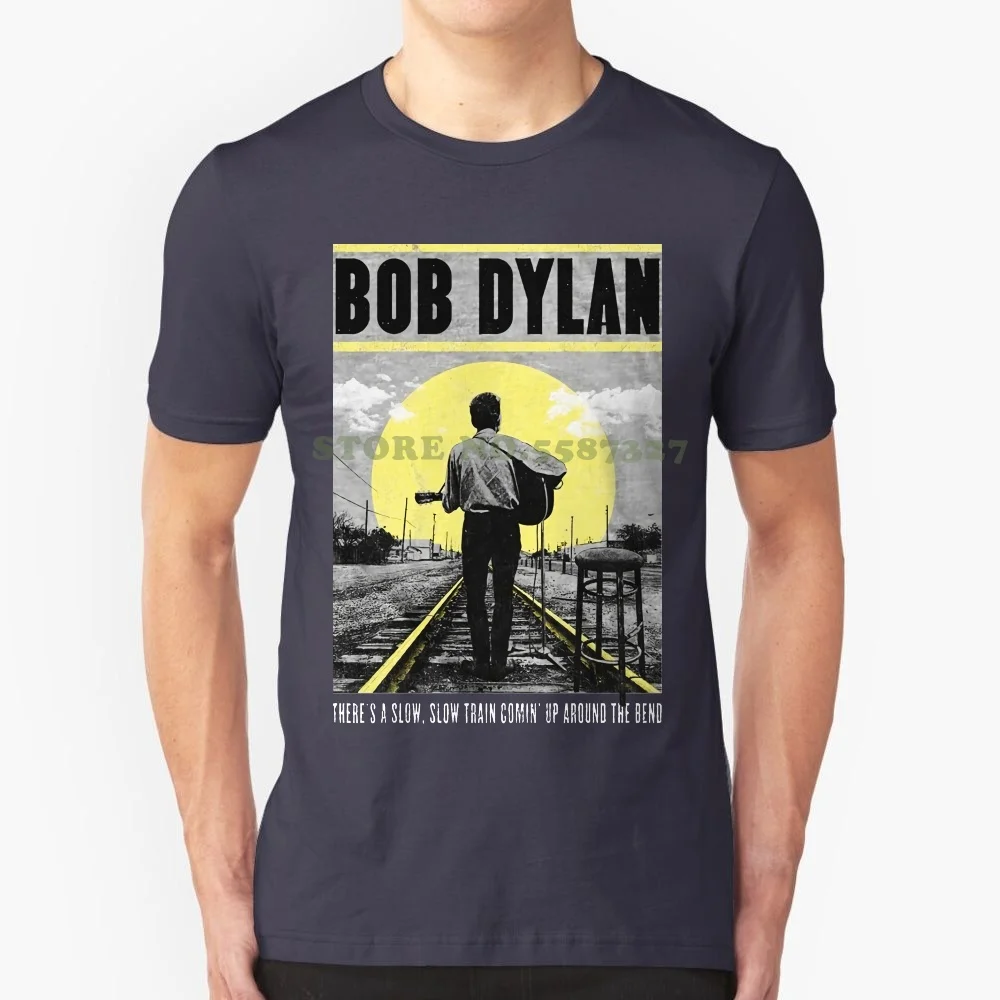 Bob Dylan 'slow Train' T Shirt-New & Official! Couples Funny Brand Clothes Slim Fit Blacking