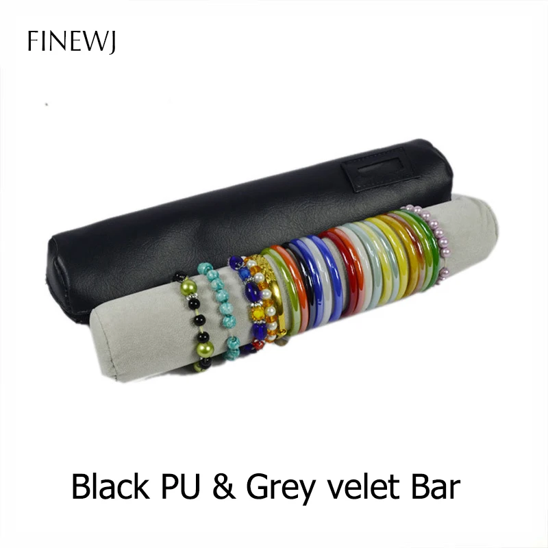 Bracelet Display Holder Bar Gift Bangle Watch Storage Bag Case PU Leather Velvet Portable Travel Organizer Jewelry Zipper Pouch