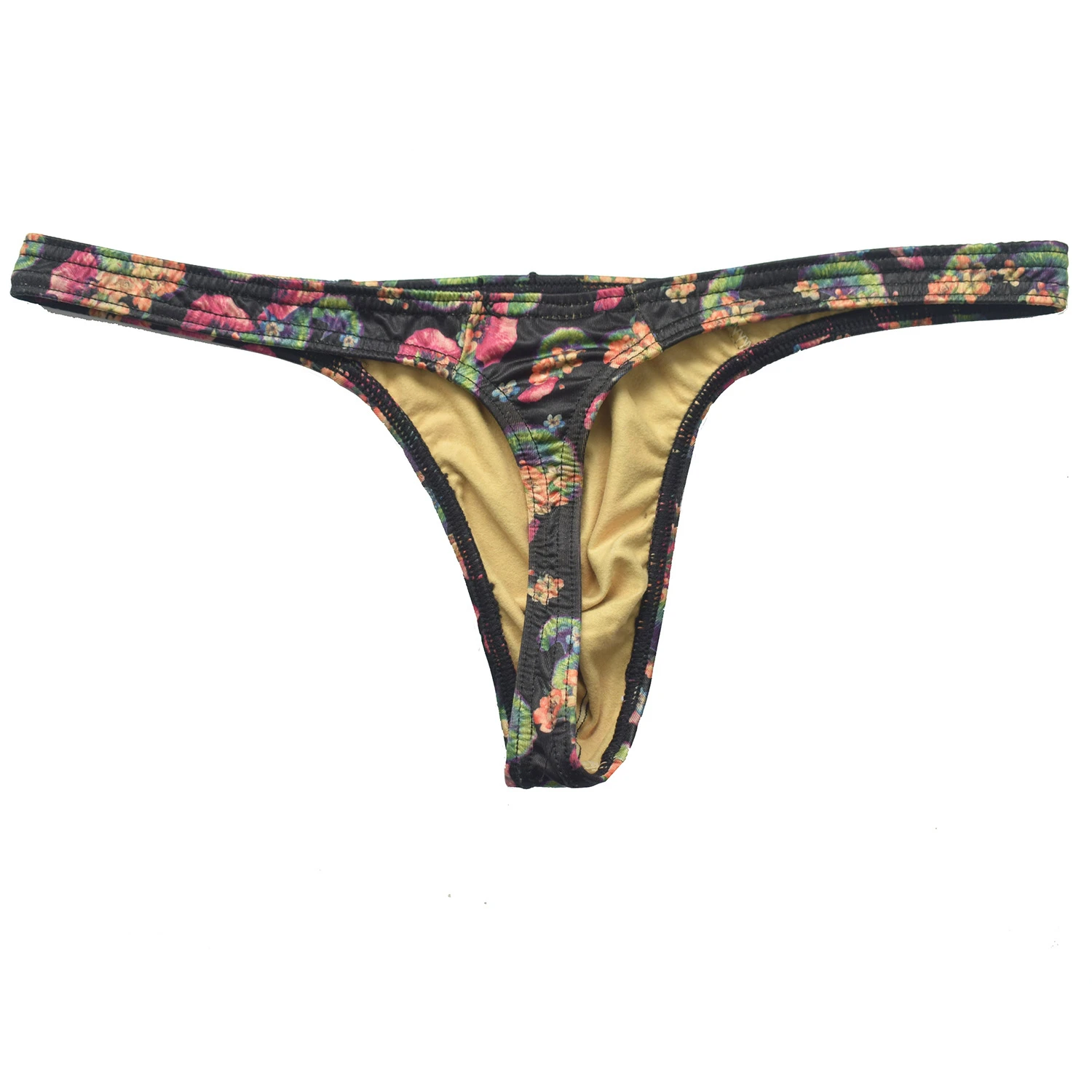 YUTATA – String à fleurs pour hommes, Lingerie Sexy pour hommes, sous-vêtements Gay