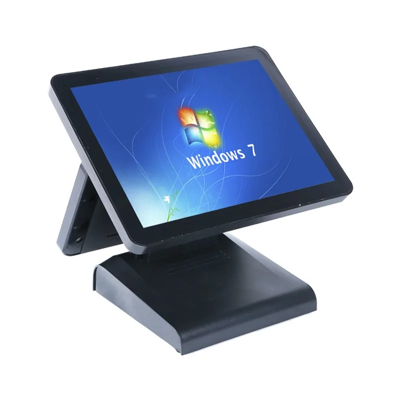 مصنع 15 + 12 بوصة تعمل باللمس POS محطة النقدية Resgister مطعم الكل في واحد نظام POS Windows7 / 10