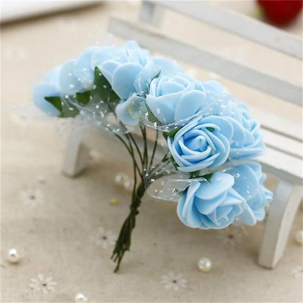 2.5Cm Xốp Nhân Tạo Cổ Tay Hoa Giả Hoa Hồng Cho Tiệc Cưới