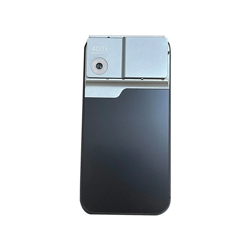 Microscópio de smartphone com lente óptica 400x, para microworld, crianças e adultos, compatível com iphone 13pro/13 pro max, envio direto