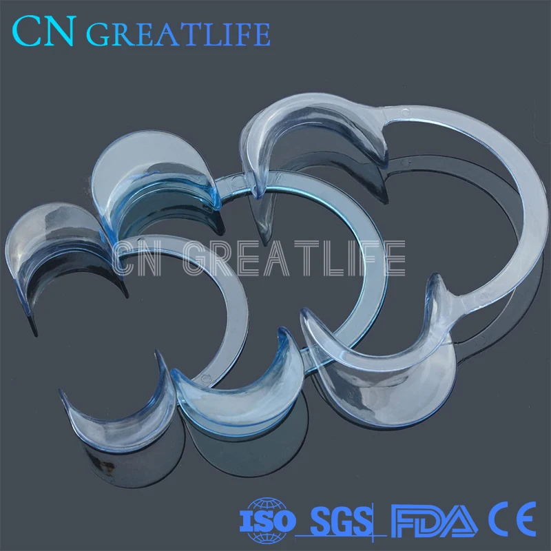 GreatLife Dent 5pcs/set Dental Shape Dental Tool Intraoral Cheek Lip Retractor Mouth Spreader Lip Mouth Opener