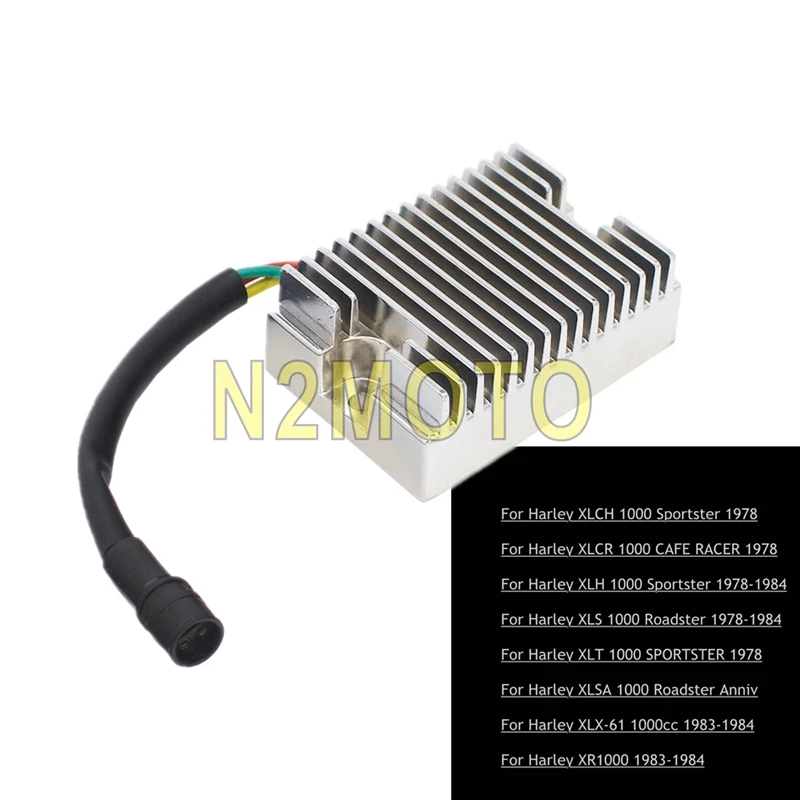 

1 pcs Voltage Regulator Rectifier For Harley XLT XLH XLCH 1000 Sportster XLS1000 Roadster 1978-1984 XLCR1000 Cafe Racer 74504-78