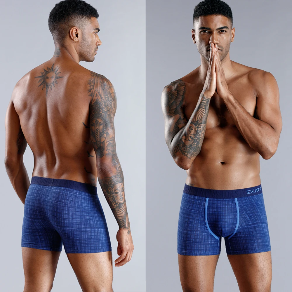 위장 복서 남자 속옷 남자 복서 반바지 Boxershorts 남자 속옷 권투 선수 섹시 코튼 속옷 트렁크 플러스