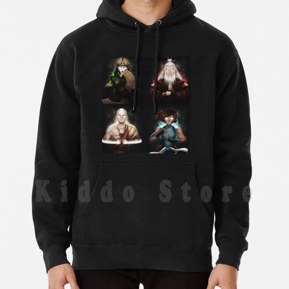 

State ( Korra , Aang , Roku , Kyoshi ) Hoodie Long Sleeve Aang Airbending The Last Airbender The Last Airbender