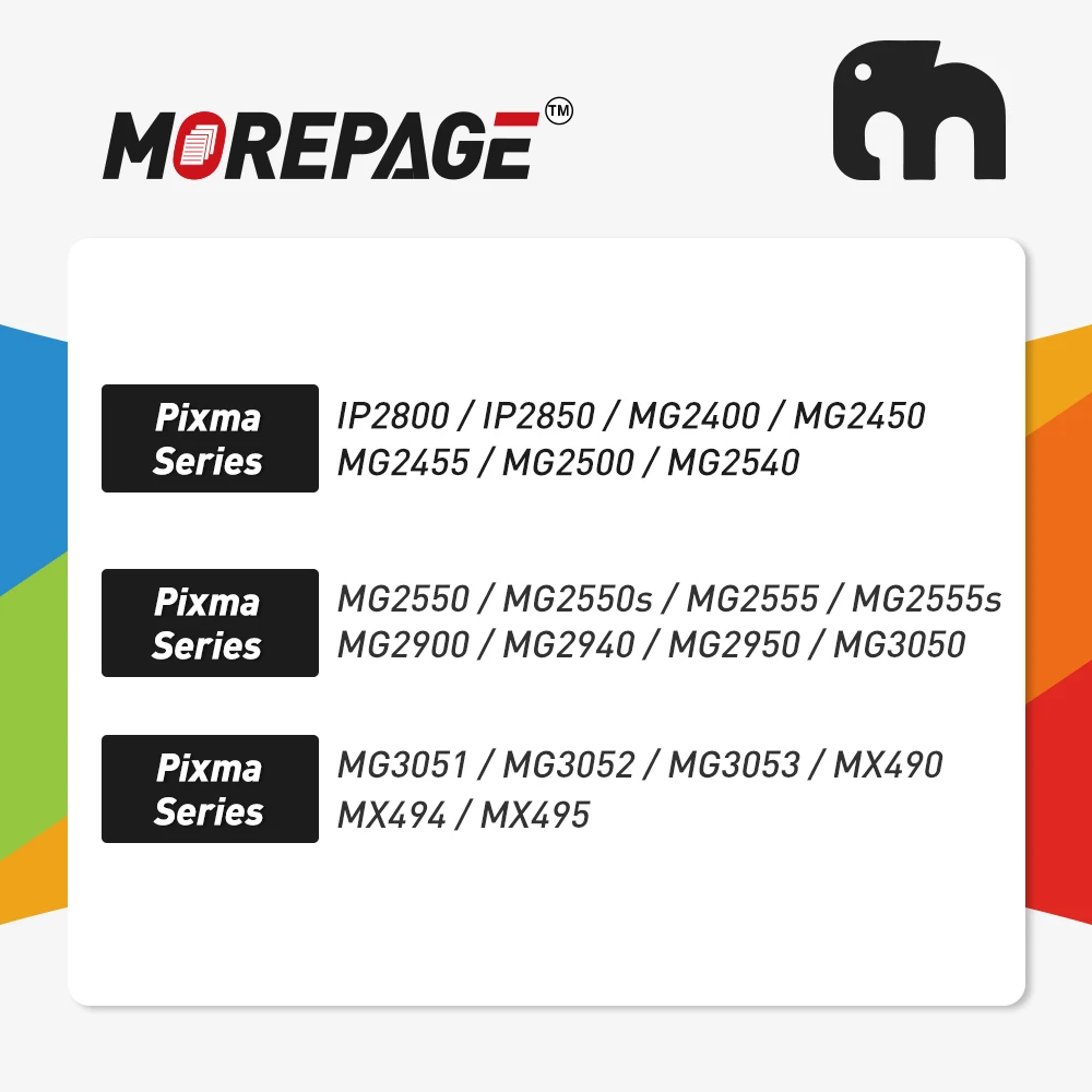 MorePage 1 Pack Compatible 545  546XL Ink Cartridge Replacement For Canon 545 XL CL546 For For Pixma MG3053 MX490 MX494 MX495