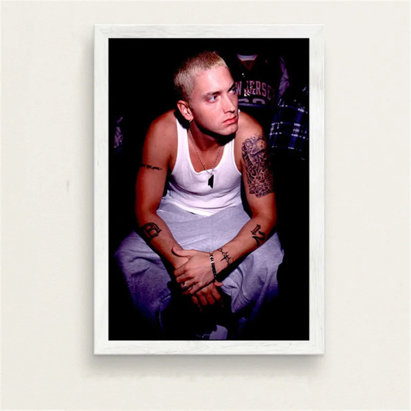 Eminem Hip Hop Rap God Super Rapper Canvas Painting Music Star Posters and Prints Wall Art Picture for Hone Bar Decoration