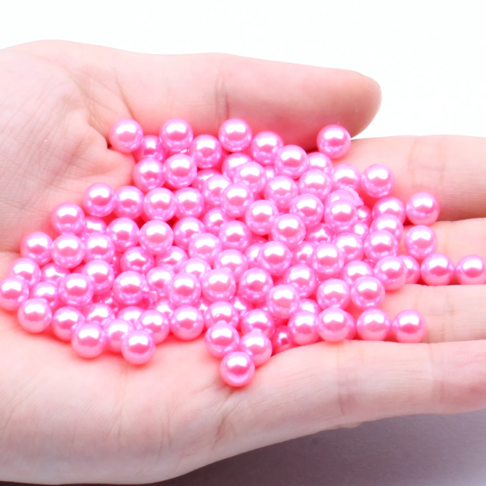 

3.5mm 200pcs Small Pack Multiple Colors No Hole Round Pearls Imitation Pearls Dresses DIY Jewelry Nail Art Decorations