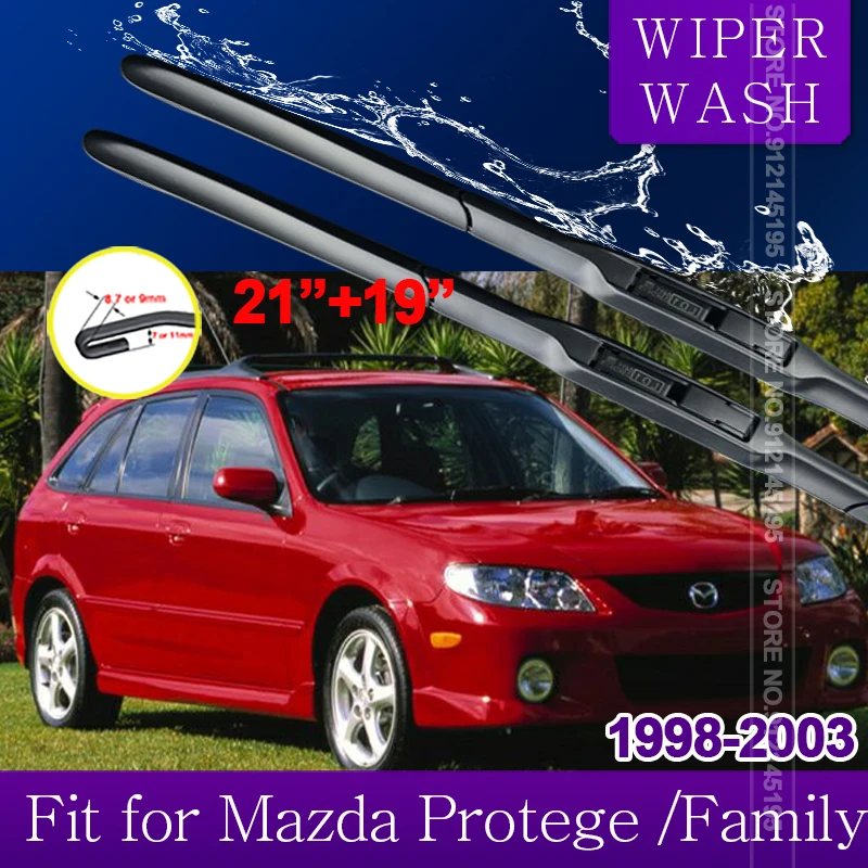 Car Wiper Blade for Mazda Protege Family 323 BJ 1998~2003 Windscreen Windshield Wipers Car Accessories 1999 2000 2001 2002