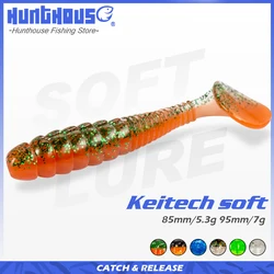 Hunthouse keitech Swing Impact silicone fishing lure 85&95mm 5.3&7g soft lures easy shiner shad bait for fishing pike