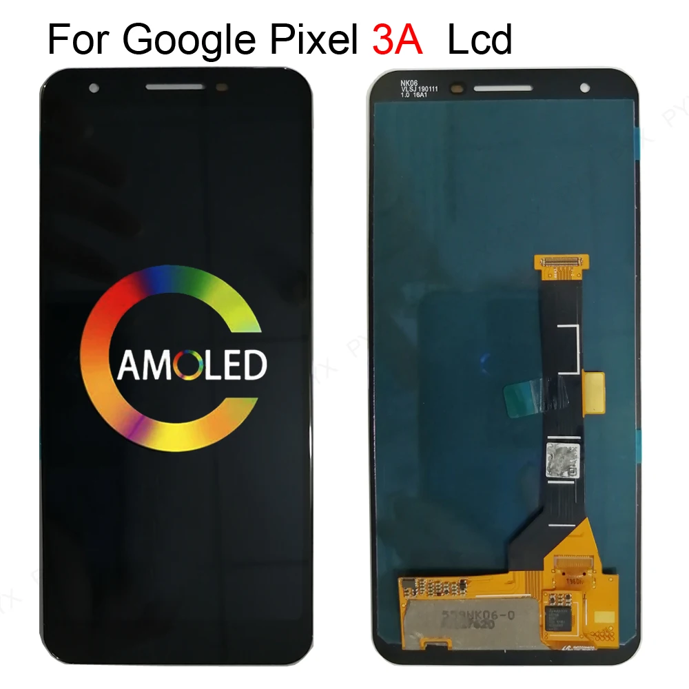 

OLED-дисплей для Google Pixel 3A, ЖК-дисплей, детали для замены ЖК-экрана Google Pixel 3A