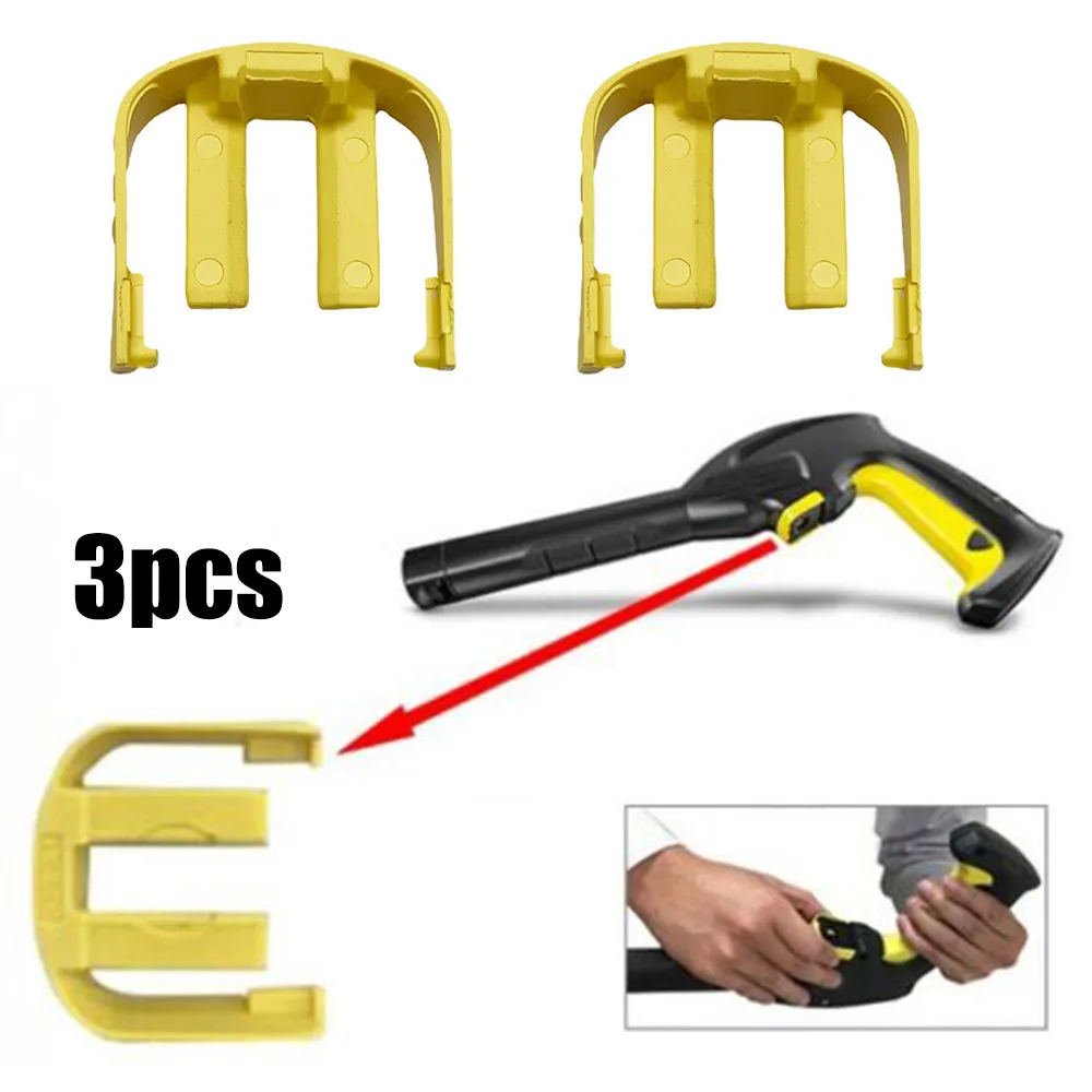 3X For Karcher K2 Car Home Pressure Power Washer Trigger Replacement C Clip Household Cleaning Supplies Tools Connector Yellow