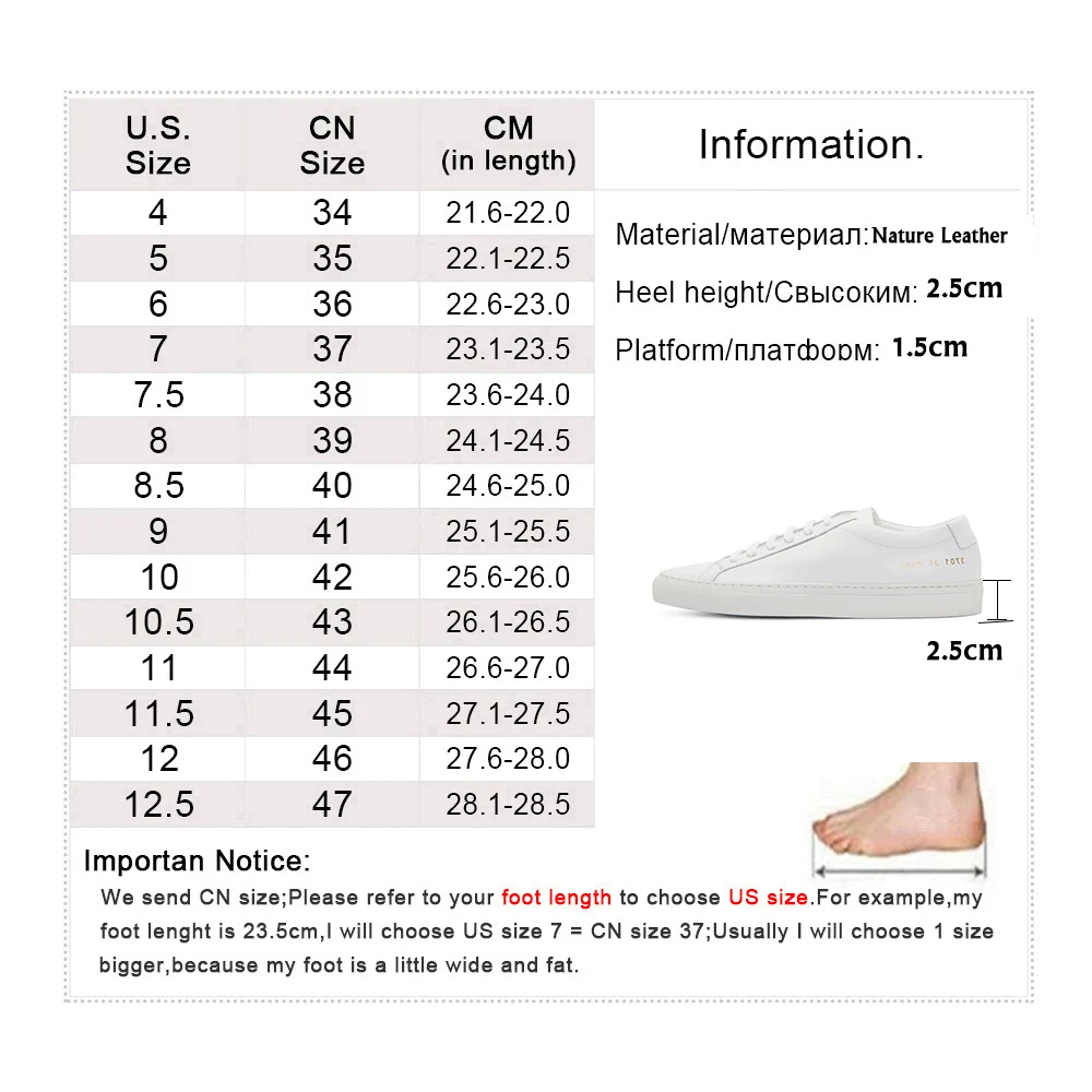 Spring /Autumn Vulcanized Shoes Female Leather White Shoes Women Sneakers Women Fashion Casual Shoes Women Zapatos de mujer