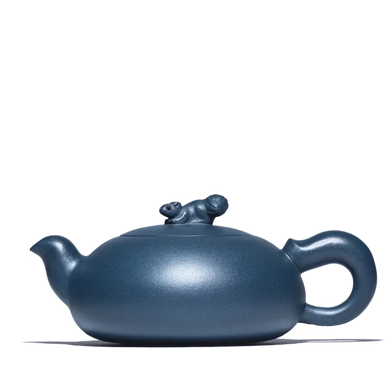 |True art yixing recommended pure manual engraving gift undressed ore of chlorite tea suit household teapot