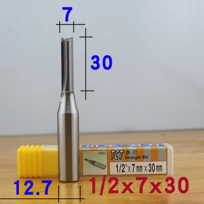 4mm-8mm Chuanmu TCT Double Edge Straight Knife Special for MDF 1/2 Shank（12.7mm） Trimming Machine