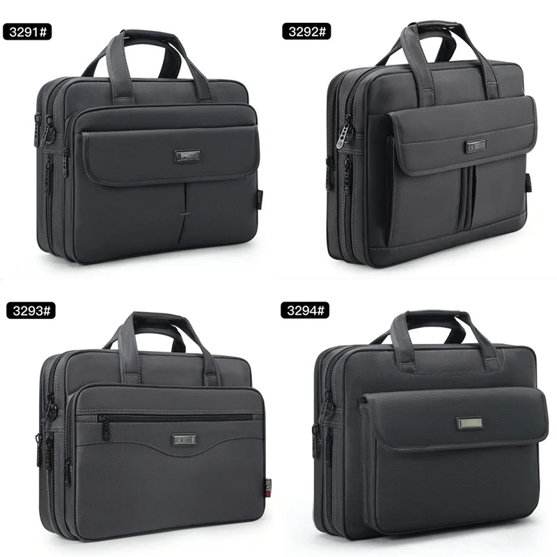 OYIXINGER Men Briefcase Bags For 15 inch Laptop Waterproof Handbag High Quality Oxford Briefcases  Male Business A4 Document Bag