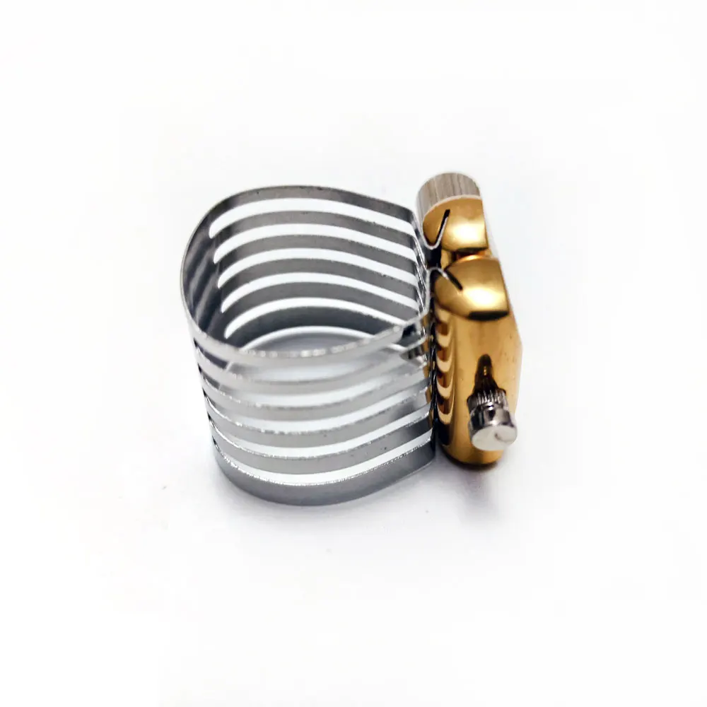 

Saxophone Ligature for Bb Tenor Soprano Alto Eb Sax Rubber Mouthpiece Single Screw Adjustment