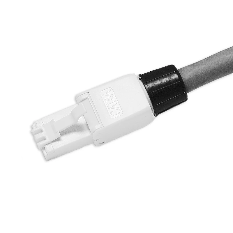 RJ45 UTP Unshield Field Connector Termination Field Plug Toolless Modular Plug for 6A/6/5e 23/24 AWG Network LAN Cables