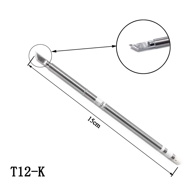 3Pcs T12 Series Iron Tip T12-K KU KF for HAKKO Solder Iron Tips Soldering Welding Stings