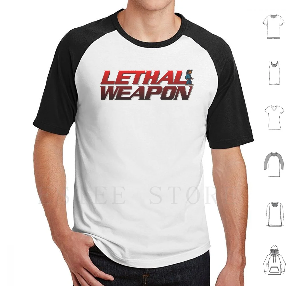 Lethal Weapon T Shirt Men Cotton 6xl Commodore Amiga Screen Computer Retro Classic Bit Pixel Geek Video Game Sprite Lethal