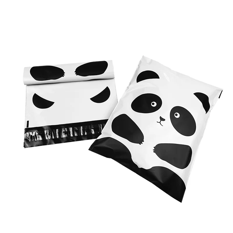 50Pcs 3D Panda Courier shipping Bag Waterproof Bag Plastic Envelope Mailer Postal Mailing Bag Self-seal Adhesive Express Bag