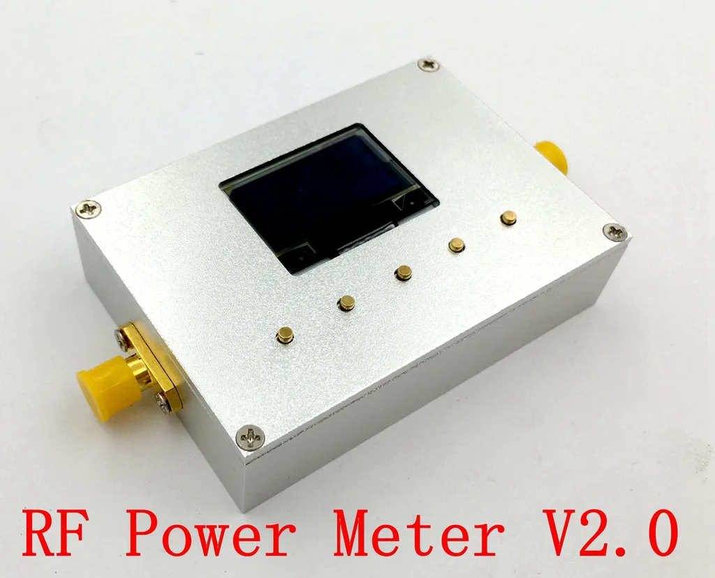 Imagem -04 - Medidor de Potência V2.0 Oled Display rf Potência Atenuação Valor Mais Sofware 10w 30db Atenuador para Amplificador de Rádio Presunto 100k10ghz rf
