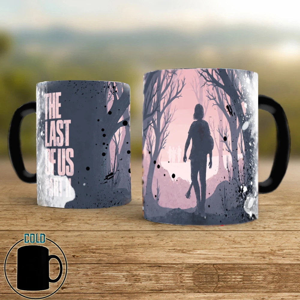 The Last of Us Mugs Part 2 Ellie Video Games Magic Color Changing Ceramic 11oz Coffee Mug Cup Friends Gift Tea Cups