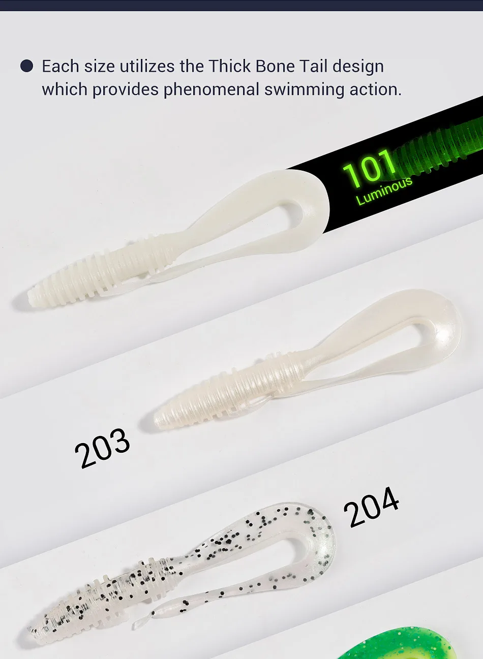 Noeby Weichköder mit vibrierenden Schwänzen 14cm 10cm 8cm 6cm – Original Wag Wobbler mit Fischgeruch für den Fischfang – Detail 5