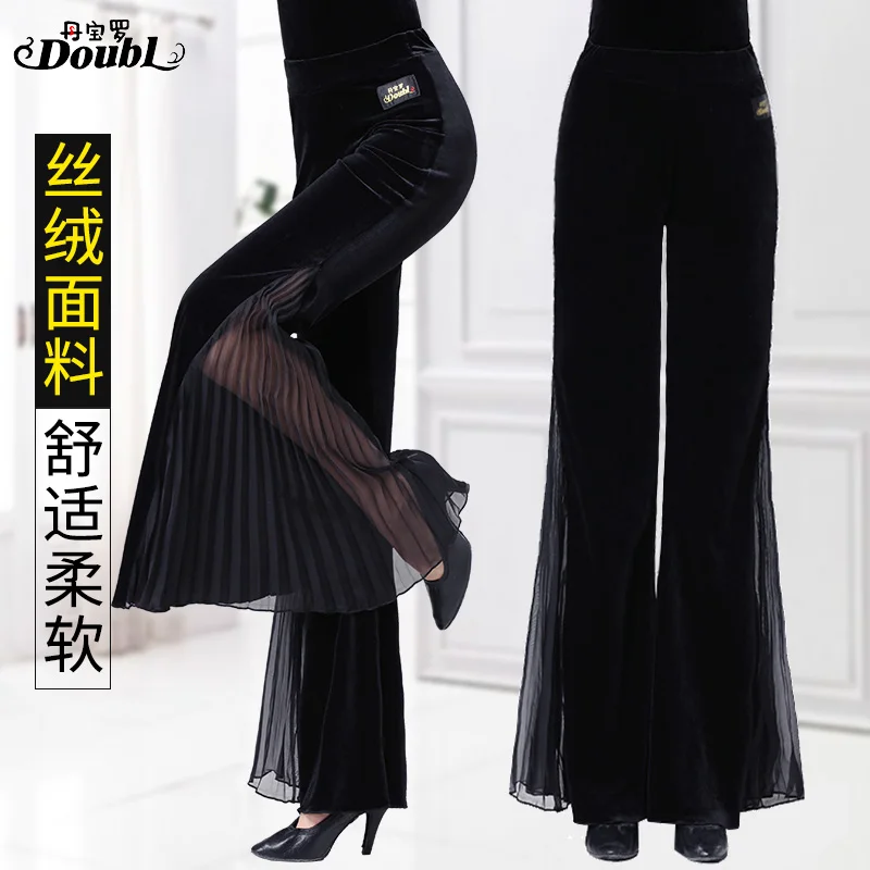 Pantalon de danse de salon pour femme, valse tango pour femme, pantalon de compétition, phtal303