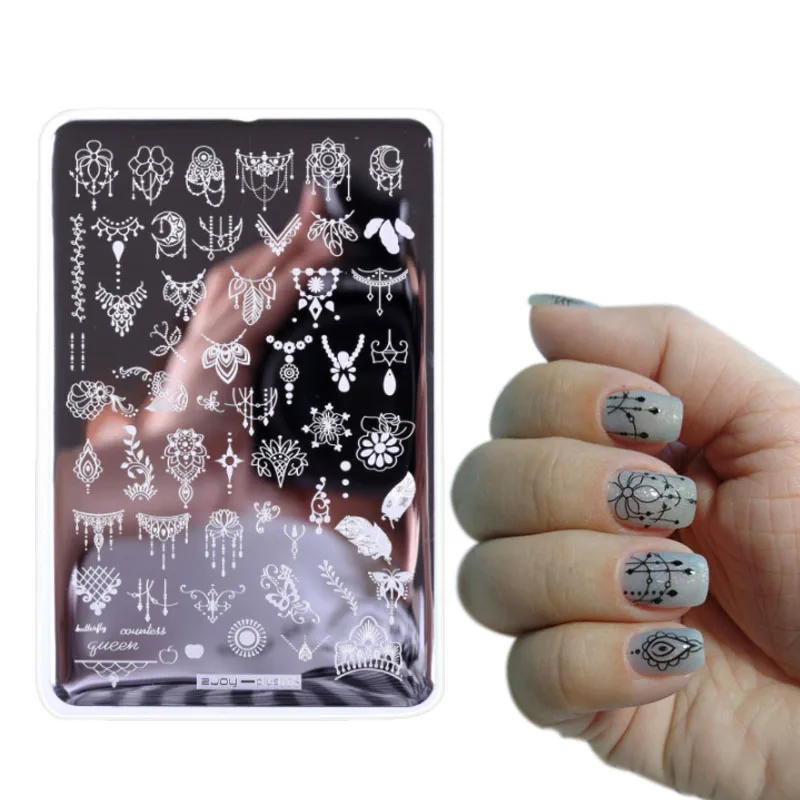 9.5*14.5cm Dream Catch Template Nail Art Polish Stamping Plates 3D Stencil For Nails stamp for Nails Stamping Polish