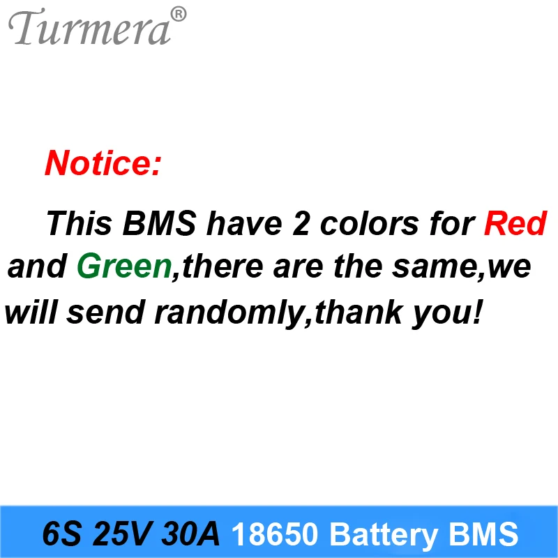 Turmera 6S 25V 30A 리튬 이온 리튬 배터리 BMS 18650 배터리 스크루 드라이버 shura 충전기 보호 보드, 21.6V 25V