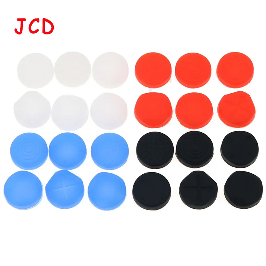 JCD 6 Pcs Silicone Thumbstick Grip Cap Joystick Analog Protective Cover Case For Psvita PS Vita PSV 1000/2000 Slim