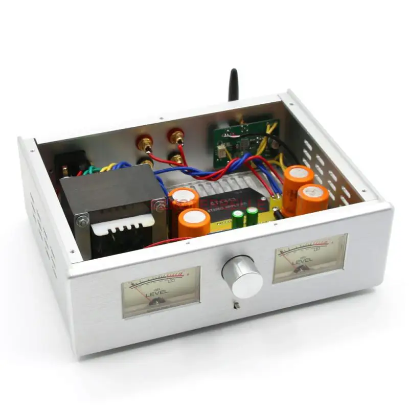 Finished STK443 Hifi amplifier VU header power AMP with BT 5.0 input 25W+25W