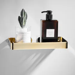 Wall Mounted Bathroom Soap Storage Rack SUS 304 Stainless Steel Black/Gold Square Shower Soap Dish Holder