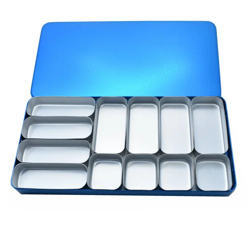 

Dental Sterilizer Metal 12 Case Endo Files Holder Box Autoclave Sterilizer Case Burs Holder box For Oral Care Tools Colorful