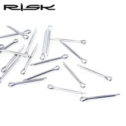 RISCO-Mountain Road Bike Disco Brake Pad, Fixação de aço inoxidável Split Pin, 4cm, Cotton Lock Pin, 10Pcs por lote