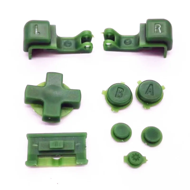 500 conjunto de teclas coloridas para gameboy advance sp gbasp botões conjunto completo r l a b d-pad