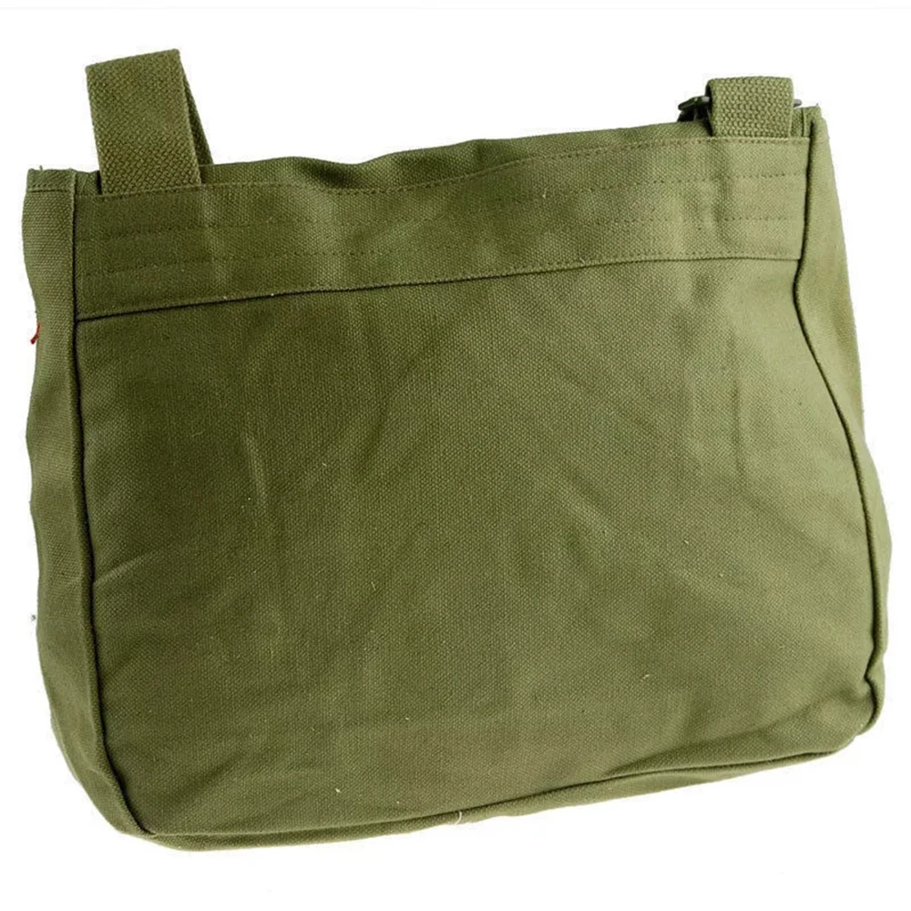 Vintage Canvas Tas Ouderwetse Kleine Messenger Pouch Militaire Satchel