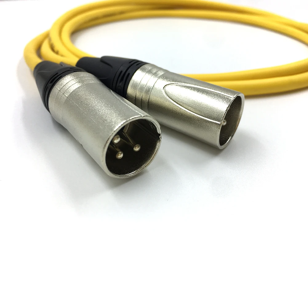 Kabel Audio Stereo Hifi Dual RCA Male ke XLR Male Cable 2 XLR ke 2 colokan RCA untuk koneksi Audio mikrofon Mixer Headphone