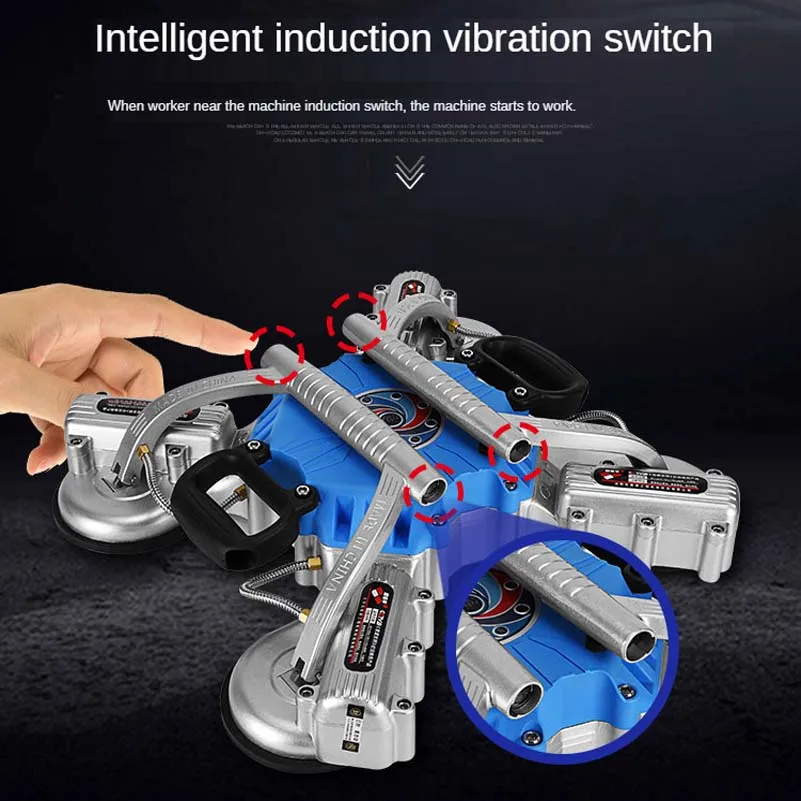Upgrade Mesin Ubin Ubin Pintar Vibrator Ubin 8 Kecepatan Otomatis dari Ubin Besar Profesional