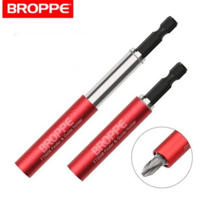 BROPPE CR-V 80mm Adjustable Screwdriver Bit Extension Rod 1/4 Inch Hex Shank Quick Connect