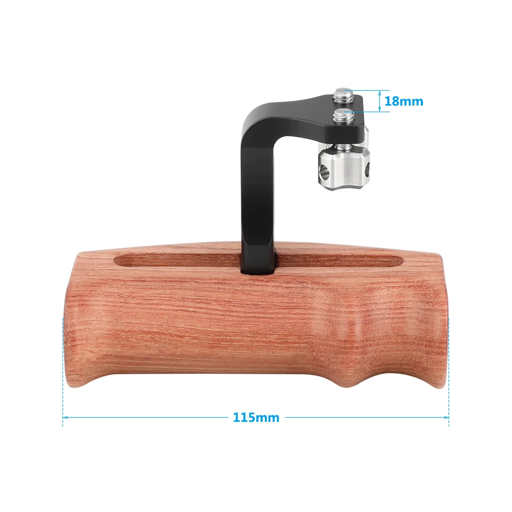 Kayulin Versatile Wooden Handgrip With Invertible With Adjustable 1/4