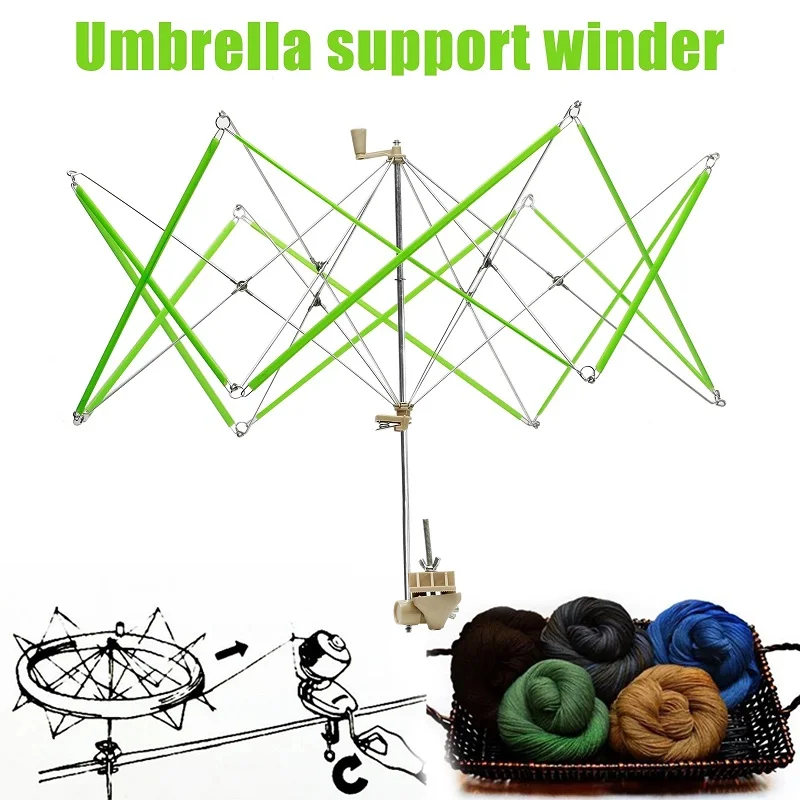 

Winding Machine + Shelf, Yarn Winding Machine Fixed Swift Winder Ball Winder Knitting Holder Umbrella Stand Wool Winding Machine