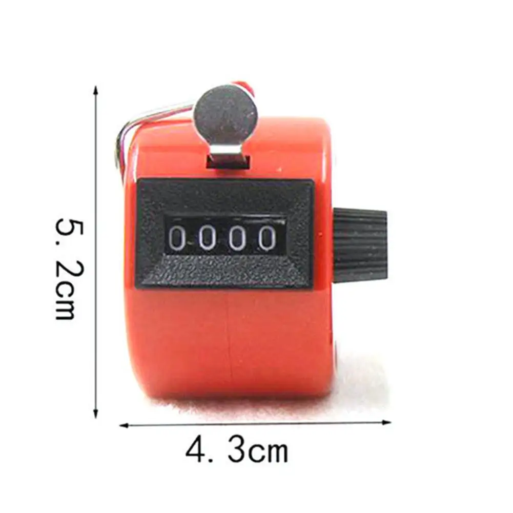 แบบพกพา 4 หลักคู่มือ Mechanical คลิก Hand Tally Counter Clicker เครื่องมือ 0000 ถึง 9999 Contador เครื่องมือ