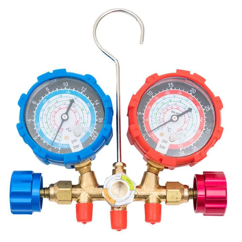 

536G refrigerant pressure gauge, automobile air conditioner, fluorine meter, refrigerant double meter valve, liquid pressure