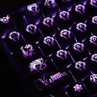 1 Set High-end Backlit Keycaps LOL Gaming Key Cap For Logitech G610 G512 Gpro X Razer BlackWidow Huntsman Corsair K70 K100